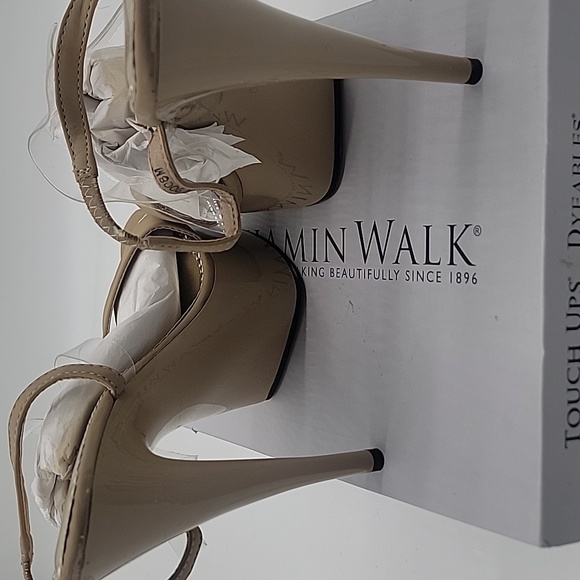 Johnathan Kayne Suntan Pageant Platform Sandal Heels New W/ Defect - Picture 7 of 8